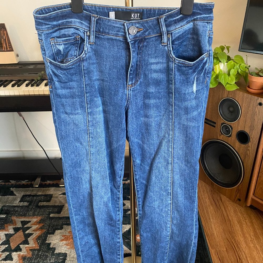 KuT from the Kloth Kelsey Ankle Flare Jeans